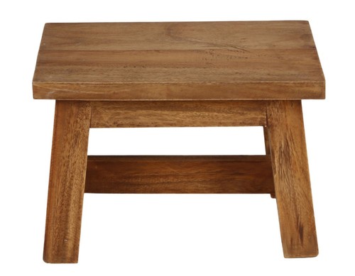 Holz-Hocker Ranch 30x20x20cm Blumenhocker Schemel Tritthocker Fußbank Sitzhocker - Bild 2 von 12