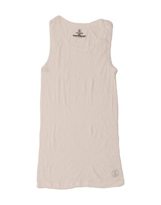 Volcom Damen ärmelloses figurbetontes Kleid UK 12 Medium weiß Baumwolle YW06
