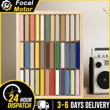 Cassette Tape Storage Display Rack 36 Grid Wall Mount Collectible Shelving Case