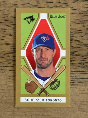 Max Scherzer 2025 Topps T205 DESIGN VARIATION Toronto Blue Jays SSP 1:46 PACKS
