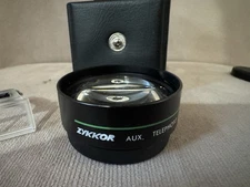 Zykkor Aux Telephoto Conversion Lens Attachment Made in Japan w/ Case + Finder