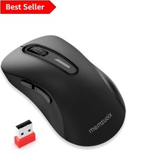 Cordless 1400 DPI Wireless Mouse with Soundless Operation - Versatile Use
