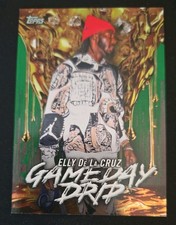 2026 Topps Series 1 Elly De La Cruz Game Day Drips Green  /99 Celebration Mega