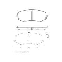 Bremsbelagsatz Scheiben 16,5 Mm Triscan Iam-Expertise FüR U.A. Suzuki Grand