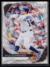 Kyle Schwarber 2020 Panini Prizm #242 Blue Wave Prizm #/60 Chicago Cubs