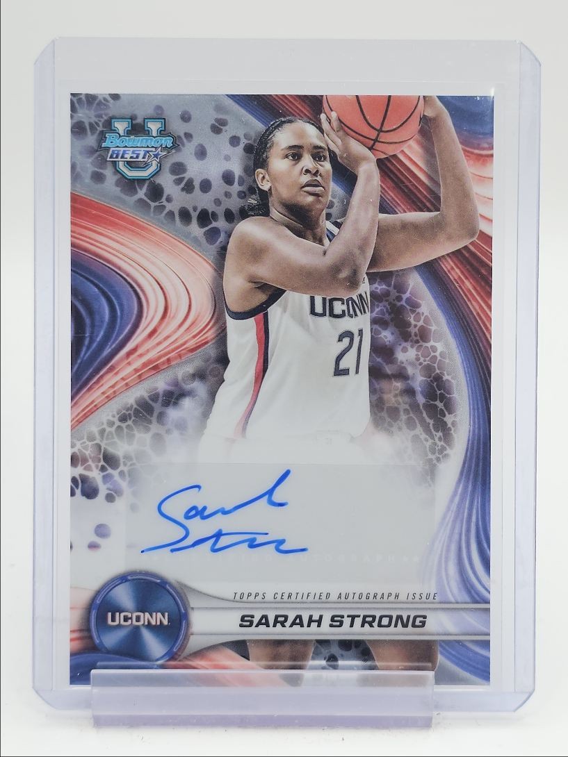 SARAH STRONG 2024-25 BOWMAN U BEST AUTOGRAPH UCONN #B24-SS AUTO Q4616