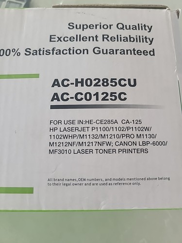 Premium Tonerkartusche AC-H0285U, schwarz passend/für ausgewählte HP/Canon - Bild 2 von 5