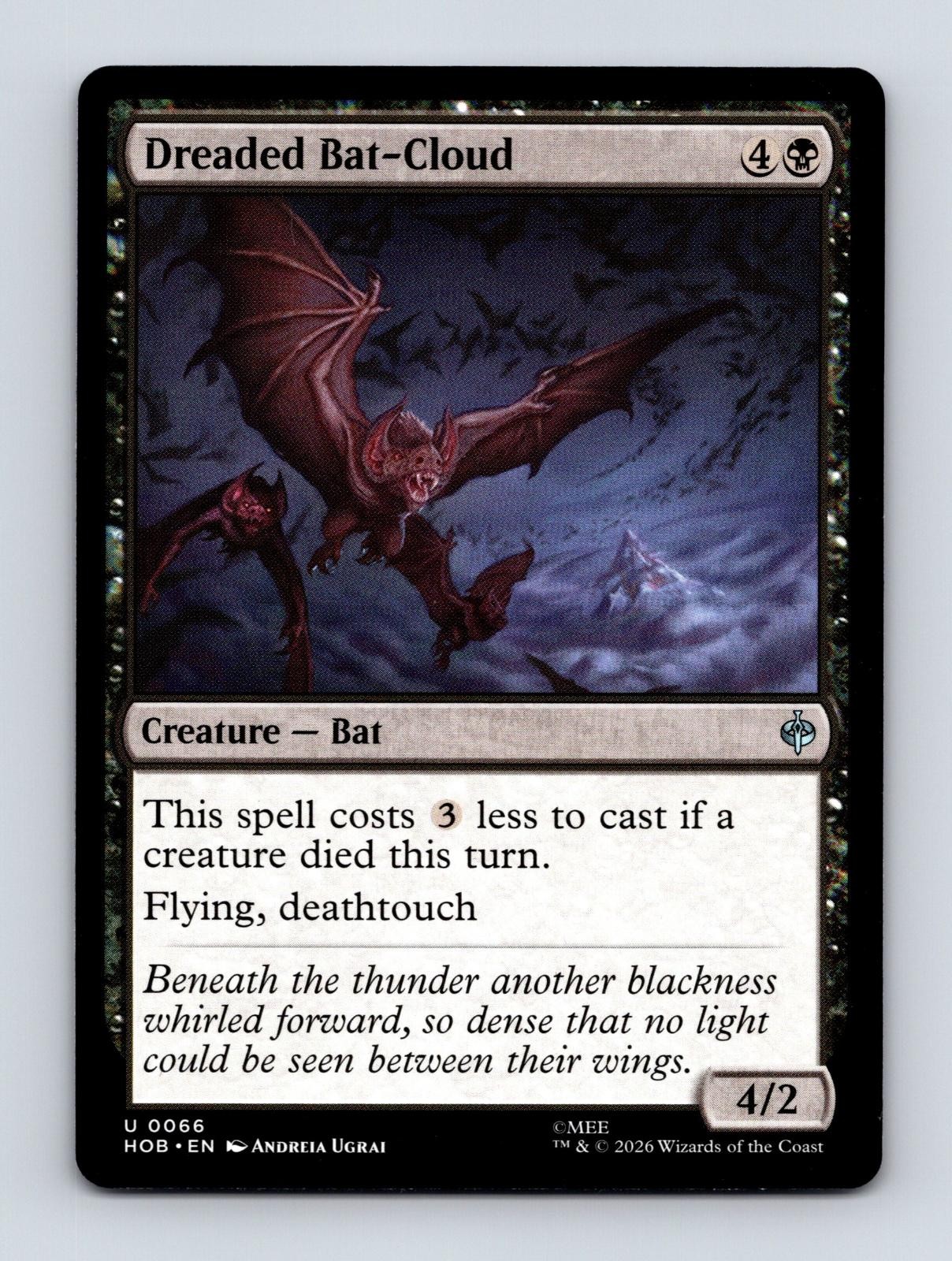 DREADED BAT-CLOUD 66 UNCOMMON THE HOBBIT MAGIC: THE GATHERING LP