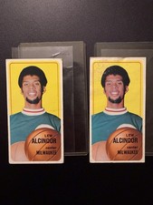 1970-71 Topps Basketball Lew Alcindor (Kareem) 2 Card Lot