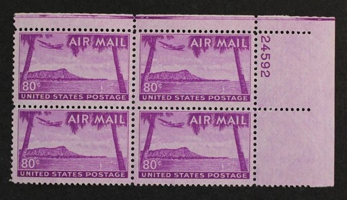 CKStamps: US Stamps Collection Scott#C46 Block Mint NH OG