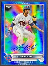 2022 Topps Chrome Alex Kirilloff Veteran Auto Blue Refractor /150 #CVA-AK Twins