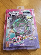 Sticki Rolls Series 2 Sticker Bracelets Kit with 100 New Stickers