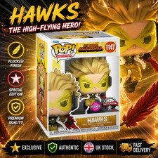 Image of Funko Pop Hawks Flocked #1147 My Hero Academia Special Edition Anime + Protector