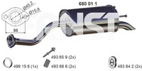EndschalldäMpfer NachschalldäMpfer Ernst 680011 FüR Honda Jazz 2 DSI GD5 GE2 GD1