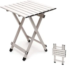 SUNNYFEEL Folding Camping Table - Lightweight Aluminum Portable Picnic Table,...