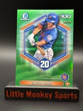 2026 Bowman Chrome Top 100 Prospects Carson Benge #BTP-20 - GREEN REFRACTOR /99