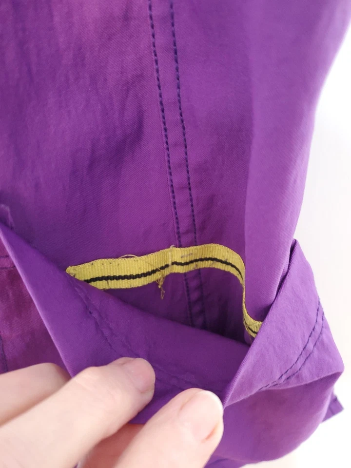 Blusa Médica Wonder Wink Púrpura para Mujer Cuello en V Bolsillos Mangas Cortas Talla L Foto 4 de 4