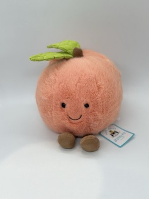 Jellycat Official Authentic Food Series Amuseables Peach Plush