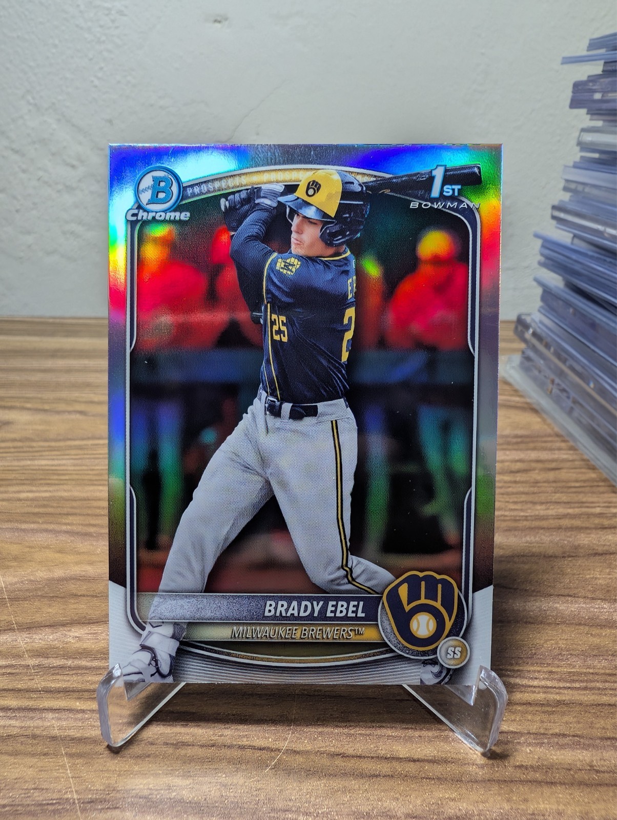 2025 Bowman Chrome Draft BRADY EBEL 1st Prospect Refractor #BDC-194