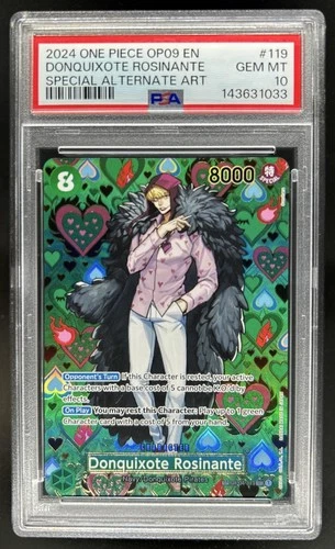 2024 One Piece Donquixote Rosinante Special Alt Art #OP04-119 PSA 10