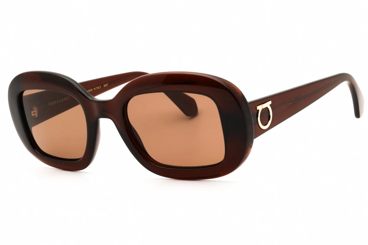Salvatore Ferragamo Brown Sunglasses for Women for sale | eBay display picture 2