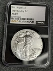 2021 T-2 NGC MS69 American Silver Eagle Landing Dollar, U.S. .999 1 oz ASE Type
