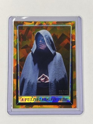 2023 Topps Star Wars Chrome Sapphire Gold Luke #211 A Full-Fledged Jedi! 15/15