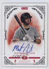 2022 Onyx Vintage Auto Blue Ink Matheu Nelson #VAMN Auto 12gr