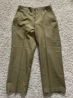 Vtg WWII US Army Wool Field Trouser Pants OD Serge 34x31 WW2 Military M37 1942