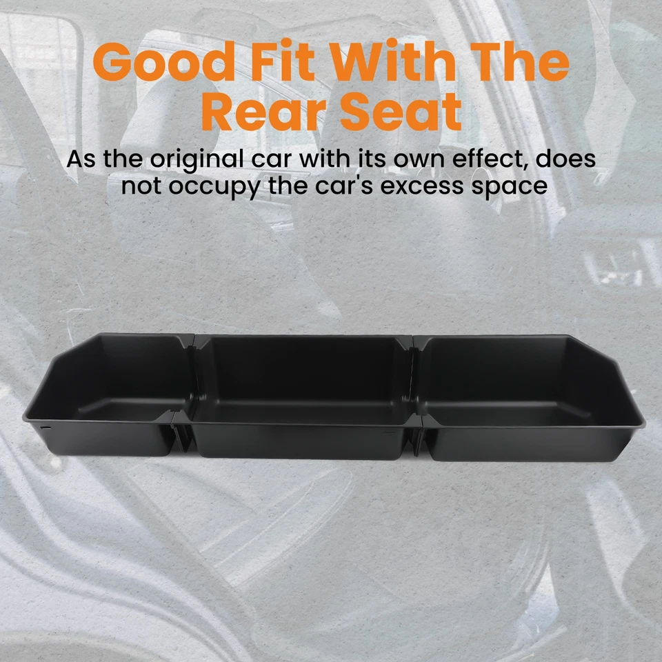 Caja de almacenamiento debajo del asiento trasero para Ford F150 250 350 Super doble cabina 2017-23 Foto 2 de 4