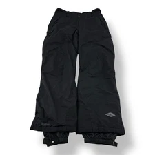 Columbia Omnitech Bugaboo Black Nylon Insulated Snow Pants Small Adjustable Wais