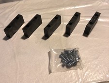 5 PCs Black Security Window Locks Open Box