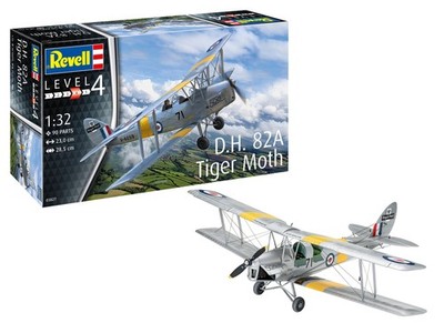 REVELL - Maquette à assembler et à peindre - D.H. 82A Tiger Moth - 1/32 - REV...