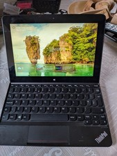 Lenovo Thinkpad 10 laptop/tablet. Small and a joy to use. Windows 10 Pro