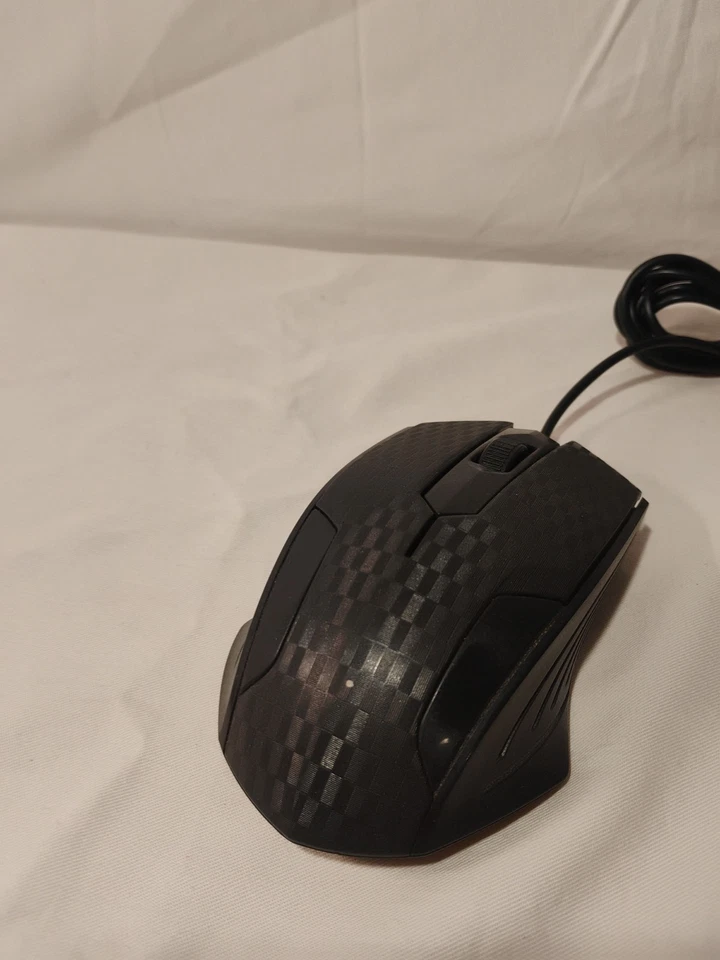 iMicro MO-159U Wired USB Optical Ergonomic Scrolling Computer Mouse Works! - Image 2 of 4