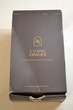 Residence Supply - Brass Rotary Dimmer Switch - White & Brass 1 Gang