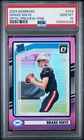 2024 Panini Donruss - Drake Maye #379 Optic Preview Pink Prizm RC Rookie PSA 10