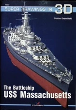 Stefan Draminski / Battleship USS Massachusetts Super Drawings in 3D 1st ed 2014