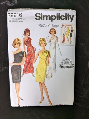 Simplicity Sewing Pattern S9916 sz. 16-24 Uncut