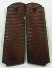 New,Wood Checkered Grips for Colt 1911 Full Size Government ,Clone,Kimber