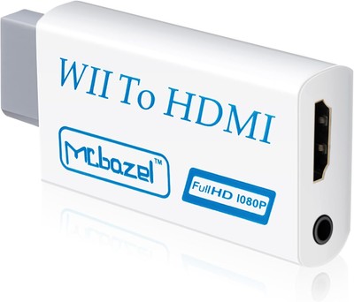 Mcbazel Wii HDMI Adapter Video 3,5mm Audio Wii Display NTSC 480i 480p PAL 576i