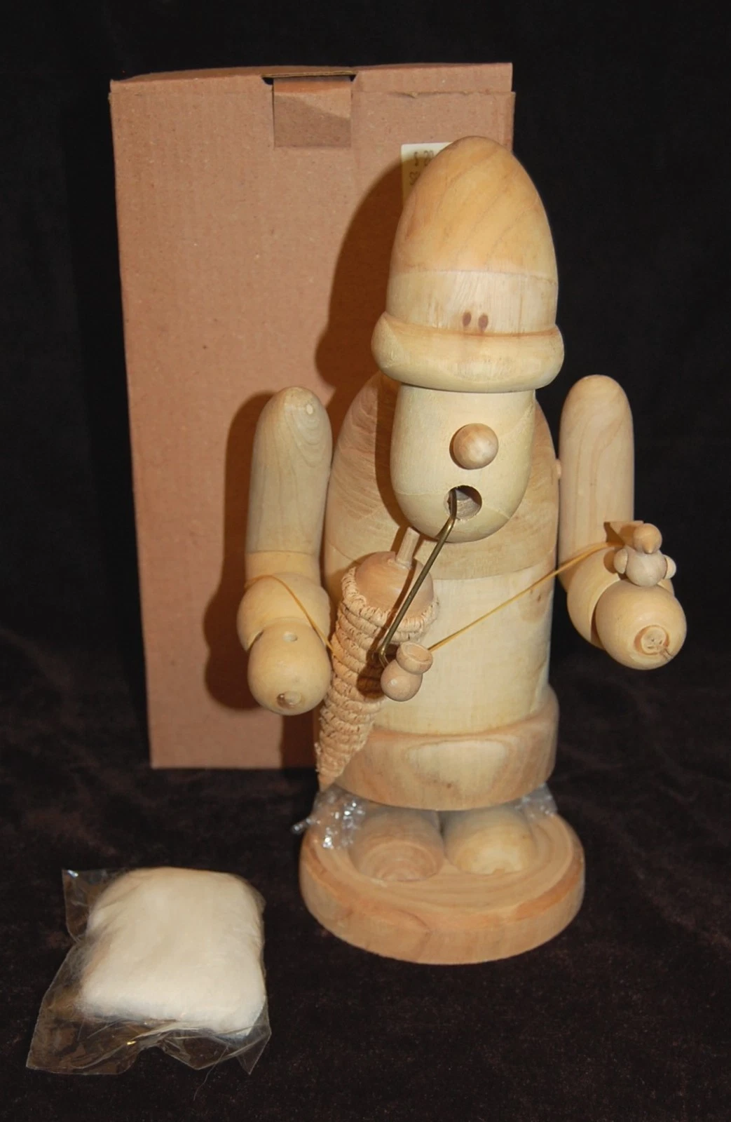 Zim's Unfinished Santa Wizard Nutcracker Incense Smoker Paint Your Own RARE #