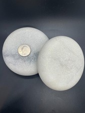2 Massage Stones  Natural Polished Stones  Relaxation  Therapy Tools