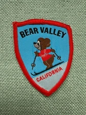Vintage Bear Valley Ski Patch - California Ski Resort Retro Badge VTG