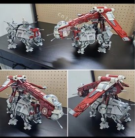 Star Wars Dropship with AT-OT Walker Lego Replica #10195+ 75337 with minifigures