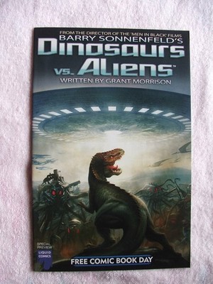 Liquid Comics Dinosaurs vs Aliens FCBD 2012.  Grant Morrison.