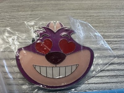 2017 Disney Pin Cheshire Cat Emoji Blitz Heart Eyes 122473 DLR Alice Wonderland!