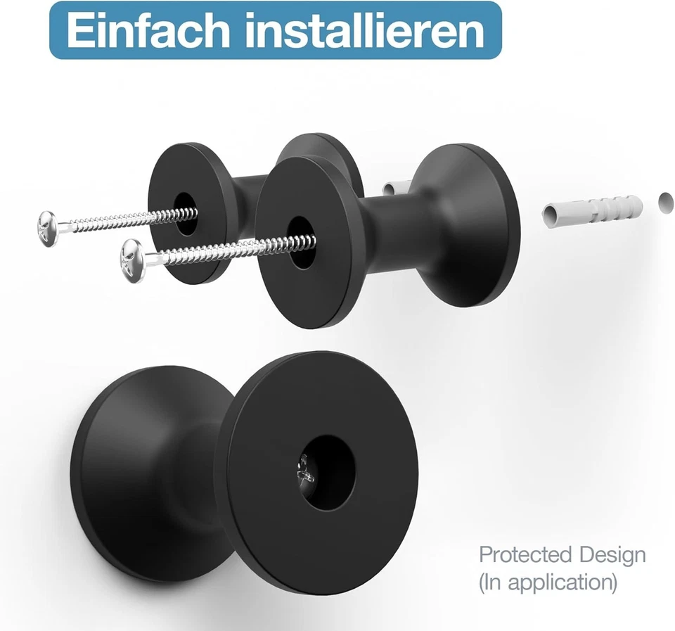 VINEL Bügelbrett Wandhalterung – Waschküche – Wandmontage - Wand Halter - Bild 2 von 4