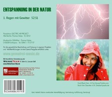 Der Klang der Natur - Regen mit Gewitter ohne Musik by Vietze, Thomas CD 