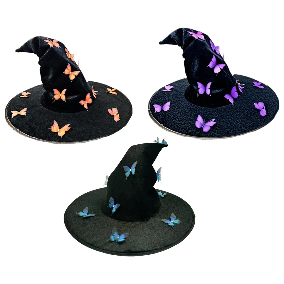 Sombrero de bruja de Halloween decoración cosplay gorra para disfraz carnavales juego de rol Foto 2 de 2